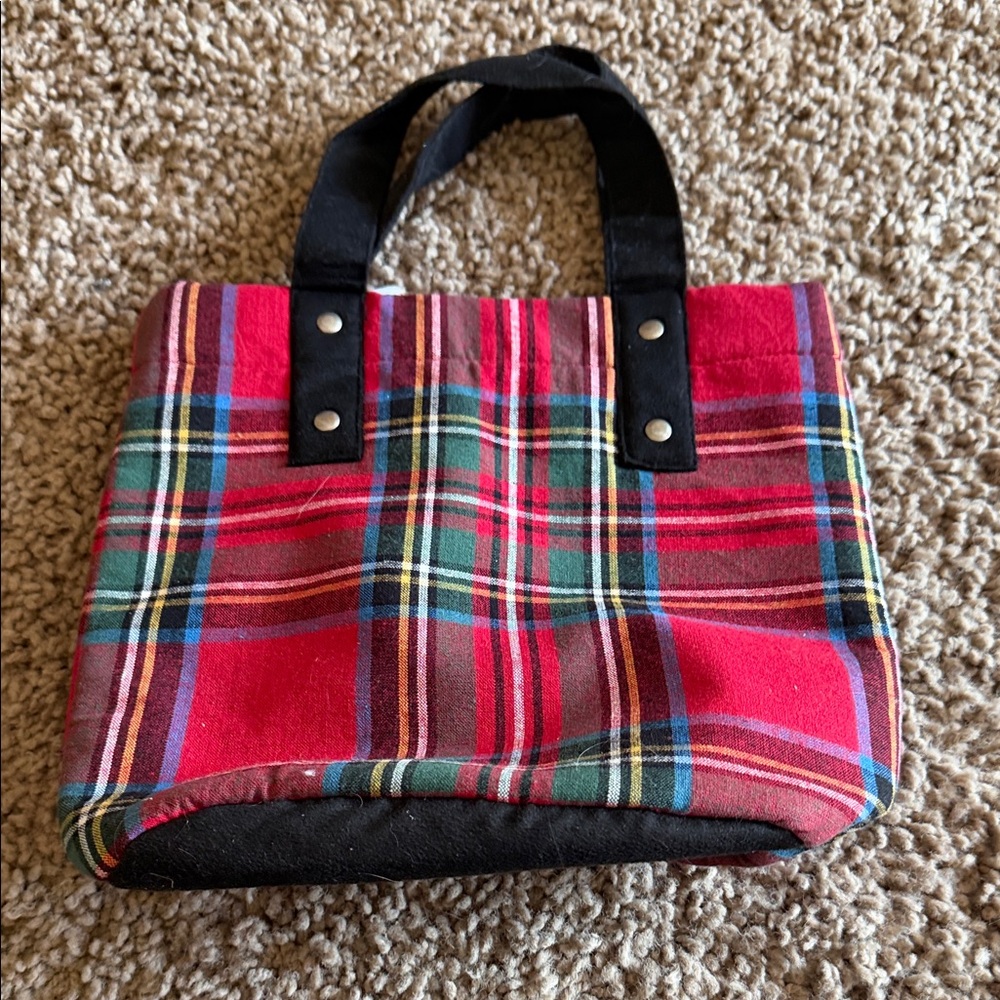 NWT PotteryBarn double wineTote Bag with Black Handles - Picture 2 of 5